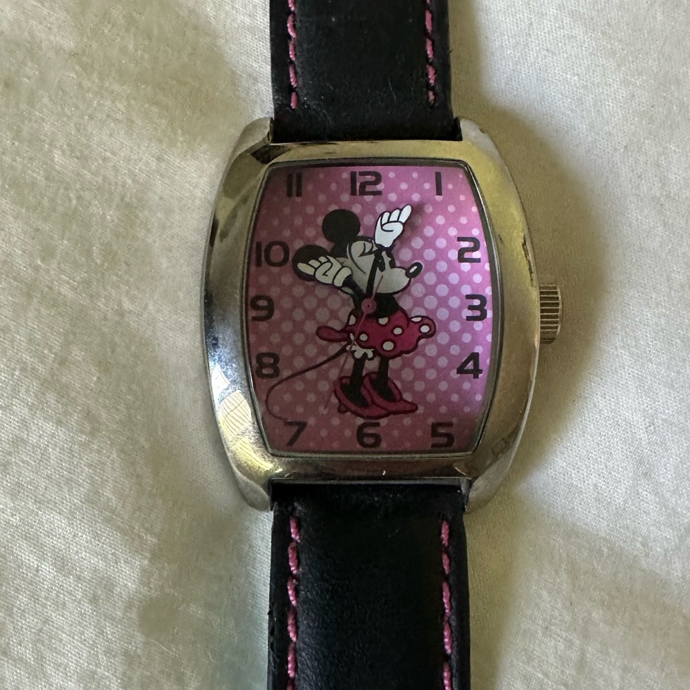 WALT DISNEY COLLECTION Minnie Mouse Quartz Watch PINK MC0369 LADIES